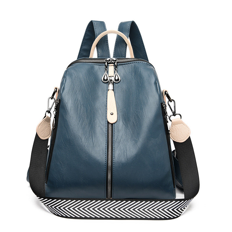 MANOSS-Sac à Dos en Cuir Souple