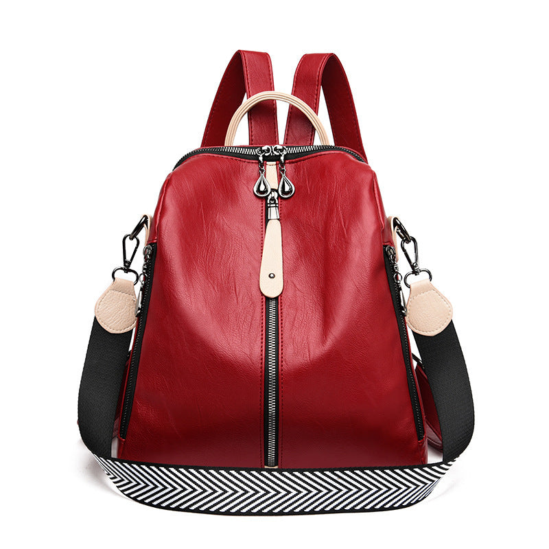 MANOSS-Sac à Dos en Cuir Souple